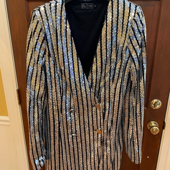 Black and silver party dress - Picture 1 of 4